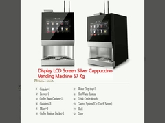 LCD-scherm Zilveren cappuccino-automaten 57 kg
