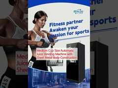 Automatische sapmachine voor middelgrote bekers met een plaatmetaalcarrosserieconstructie