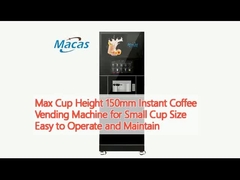 Max Cup Hoogte 150mm Instant Coffee Vending Machine voor kleine kopjes Gemakkelijk te bedienen en onderhouden