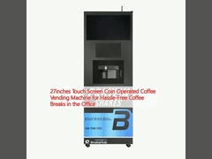 27 inch touchscreen munten bediende koffiemachine voor moeiteloze koffiepauzes op kantoor