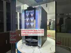 Ingebouwde molen van bonen tot kop koffie verkoopmachine voor espresso