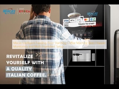 Macas Intelligente voedingsvloer staande koffiemachine bonenhopper monitoring en multi-ingrediënt setup
