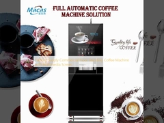 Fabrieksvoorziening Commerciële vloerstaande koffiemachine met multimedia-scherm