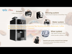 EVOACAS Nieuwe Tafelmodel Espresso Thee Verkoopautomaat Automatische Koffie Verkoopautomaat voor OCS Scenario