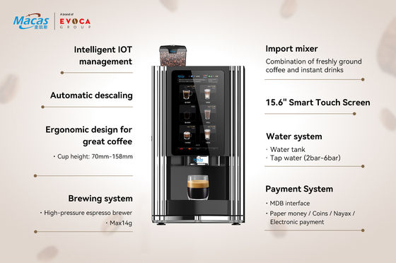 kopen Roestvrij staal 304 commerciële koffie espresso verkoopmachine 57kg online vervaardiging