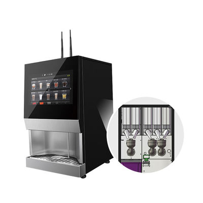kopen SS304 Tempered Glass Vending Machine voor thee en koffie voor restaurant online vervaardiging