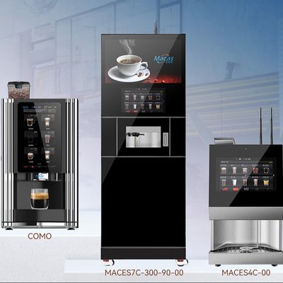 kopen Roestvrij staal 304 zelfbediening vloer staande koffiemachine 220V 50Hz online vervaardiging