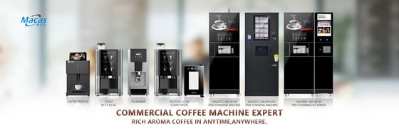 Commerciële touchscreen tafeltop koffieverkopende machine met IOT-ondersteuning