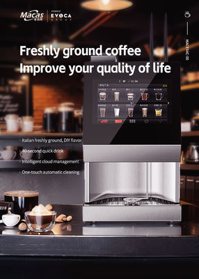 Gemakkelijke en snelle automatische koffiemachine 700mm* 420mm*450mm Minder dan 1 minuut brouwtijd