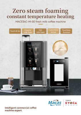 Automatische commerciële koffiemachine met verse melk commerciële koffiemachine in een koffiewinkel