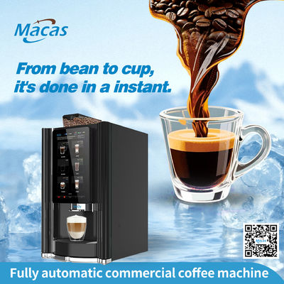 15.6 inch Touch Screen Bean To Cup Koffiemachine met maximale druk van de pomp 20 bar en 700mm* 420mm*450mm