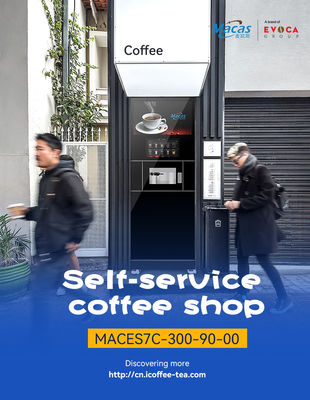 Automatische zelfbediening espresso koffie automaten met 4G internet