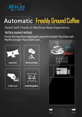 Krachtige prestaties met Macas Commercial Fully Automatic Freshly Ground Cabinet Koffiemachine's AC230V stroomtoevoer