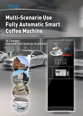 Commerciële volledig automatische vloerstaande koffiemachine voor grote locaties