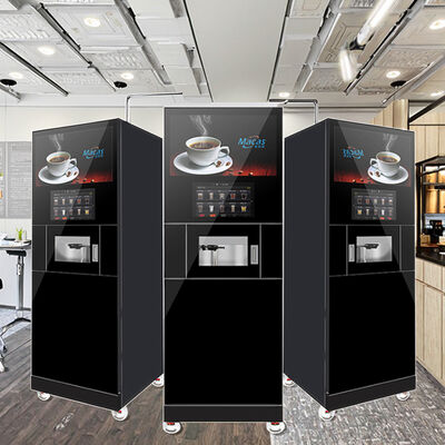 Goede prijs. Nieuwe commerciële warme koude thee koffie verkoopmachine roestvrij staal zelfbediende premix programmeerbare functie 9 bar druk online